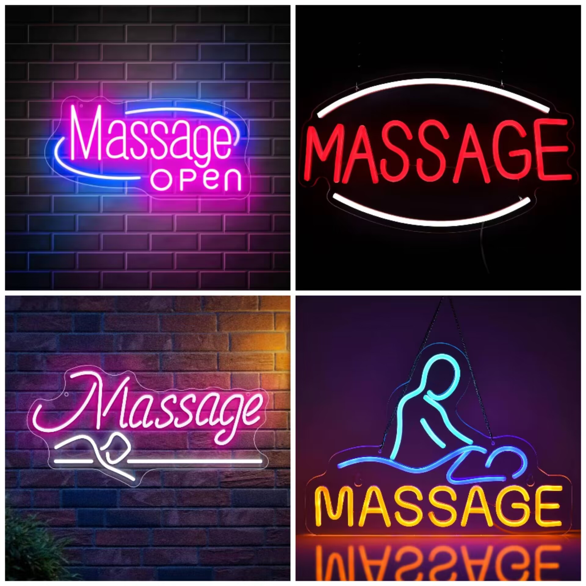 Spa And Wellness Center - Lampu Neon LED Terang untuk Spa