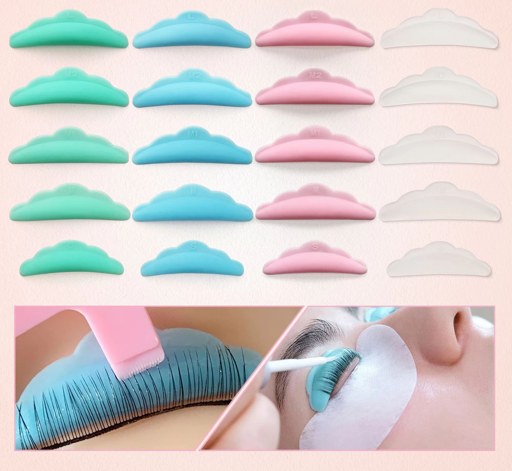 Lash Lift Kit - 50 Pasang Kit Pengangkat Bulu Mata