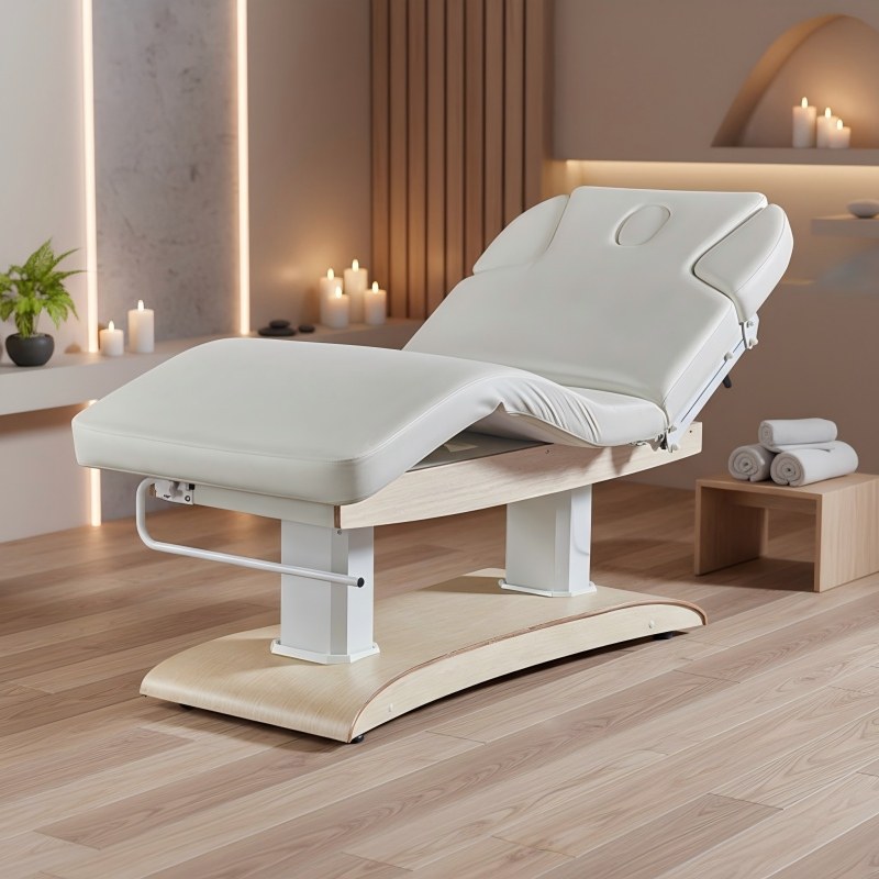 Spa Wellness Health - Meja Pijat Elektrik dengan Alas Kayu