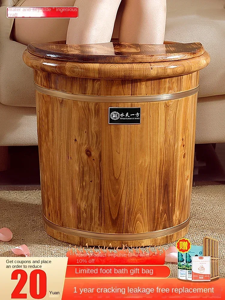 Bak mandi kaki kayu terapi fum - Spa Wellness Usa ulasan dan harga
